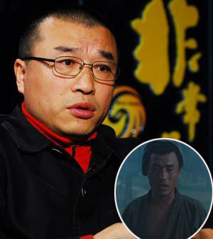 《水浒传》中饰演何清     当时出任《水浒传》副导演的康洪雷为自己