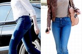 安妮·海瑟薇(Anne Hathaway)和佐伊·索尔达娜(Zoe Saldana)的同款J Brand高腰微喇裤。牛仔裤的款型，每一个都是轮流时兴的经典。