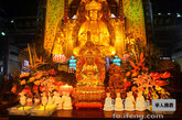 开光法会中普陀山赠送给台湾灵鹫山的毗卢观音（图片来源：凤凰网华人佛教  摄像：photobuddha）