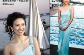 2005年戛纳电影节的“中国之夜”，章子怡依旧Armani。