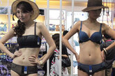 2011中国国际内衣文化周5月21日在深圳开幕，会展中心美女云集，吸引大批摄影发烧友，现场架起长枪短炮。