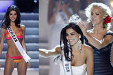 下面让我们来看一下历届的“美国小姐”选美大赛。24岁来自密歇根州的利玛-法基艳压群芳，打败同场决赛50名选手，一举拿下2010年美国小姐冠军宝座。
