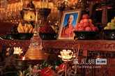 印顺导师灵骨舍利永久供奉在厦门南普陀寺。（图片来源:凤凰网华人佛教 摄影：丹珍旺姆）