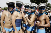 2011年6月11日，意大利罗马，同性恋者举行“欧洲骄傲”（EuroPride）节游行。这个游行活动每年在欧洲不同的国家轮流举行。
