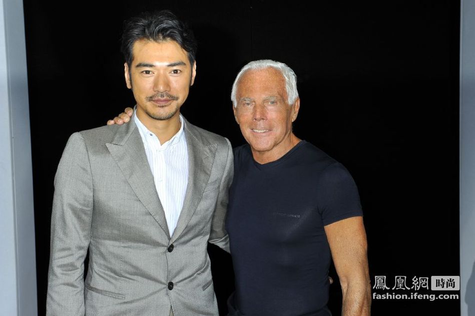 金城武出席Giorgio Armani 2012春夏男装发布秀