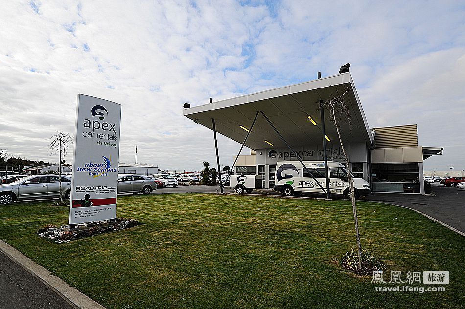 新西兰基督城租车公司遍布机场周边 各类车型皆有