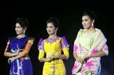 缅甸美女时装秀别有风情。