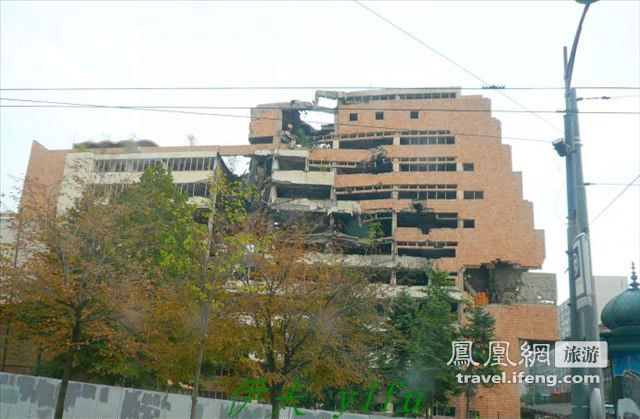 实拍如今的被北约炸毁的中国驻南斯拉夫大使馆