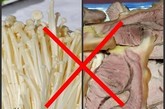 驴肉+金针蘑：同食会引起心痛，严重会致命