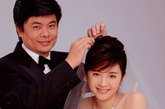 凤凰主播许戈辉与老公拍的婚纱照
