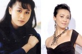 刘嘉玲的这张对比照，只能说见证了化妆术的变迁和审美的潮流。