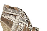 DKNY蛇纹坡跟凉鞋 

