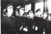 1955年9月27日，授銜典禮上，左起粟裕大將、黃克誠大將、譚政大將、肖勁光大將、王樹聲大將。