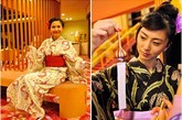 日本人都很喜欢穿和服，特别是年轻的女生。她们大多喜欢穿着色彩相对比较素雅的和服，白色、黑色、米色貌似是她们的首选。（图片来源：网络）