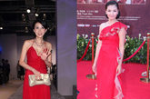 女星今夏争穿中国红，红色让女人出位，中国红让女星娇艳四射。豪门媳妇刘涛惨败给年过40的霸气萧蔷。