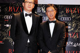 图注：Bottega-Veneta-中国总经理高峰、Gucci-中国区董事总经理周永浩。(图片来源：凤凰网娱乐)