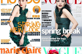 翻开这一季的时尚杂志，你可以发现古琦（Gucci）的服装封面几乎被占遍了，除了Prada的彩色条纹裙和Dolce &Gabbana白色蕾丝裙成为大家争论的焦点后，2011春夏Gucci所带来的强烈的撞色也纷纷进入大家的视线，几乎在春夏杂志中就攘括了50多本顶尖杂志，成为今年最大赢家。