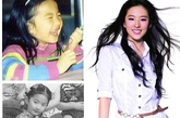 从刘亦菲小时候的照片就可以看出她具有做明星的潜质，虽然拍摄照片时年龄不大，可能是由于从小就当模特拍广告的关系，照片中的小刘亦菲pose自然，笑容甜美，媚态尽显。 