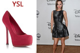 Christina Ricci 穿了 YSL现在大热的高跟鞋。
该款由许多颜色可供选择，售价是 ￡565欧元。