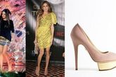 Mila Kunis与Sarah Jessica Park同穿上脚最美最百搭的粉色高跟鞋。