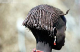 非洲人千奇百怪的发型。