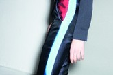 Céline 2011早秋系列共呈现了八个”must have”的主题，八个主题包括：豹纹与皮革、牛仔与白色、花格呢与皮革、Harris格呢/Glen格呢与皮革、千鸟格、黑色与白色极简主义、以及利落晚装。格纹大衣、格纹衬衫与格纹长裤叠穿，仅靠面料的光泽与颜色的细微差别营造出层次感；深浅不一的原色牛仔面料拼接出几何色块，或是与格纹呢相互拼接；泛着绿色金属光泽的斗篷式大衣；剪裁流畅没有任何多余细节的豹纹大衣；祖母绿与孔雀蓝拼接的裤脚加上红色点缀的裤腰，黑色衬衫与九分裤的搭配瞬间变得额外生动.