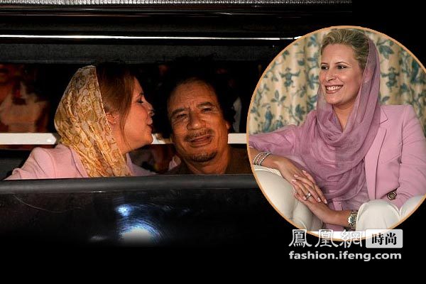 卡扎菲女儿时髦漂亮 开胸式婚纱令人惊艳