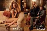 瑞士经典皮具品牌Bally一向都走低调品质路线，虽然从未在high-fashion界引起震动，但绝对不乏忠实的追随者。这一季的广告由史蒂文·梅塞(Steven Meisel) 掌镜， 90后超模卡莉·克劳斯 (Karlie Kloss) 、雀斑娃娃脸超模卡罗琳·特提妮 (Caroline Trentini)和阿根廷的著名男模 Nico Malleville 联袂演绎，仍是延续了上一季的画面风格，柔和的光鲜和原始的皮革，勾勒出典型的欧洲中产阶级生活，不那么戏剧化，但让人感觉舒适。

