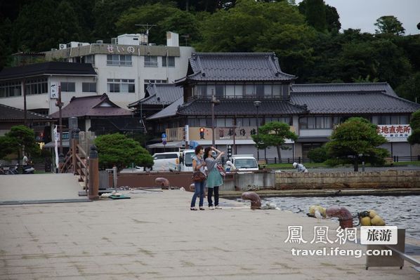 日本松岛游轮出海 海鸥相伴