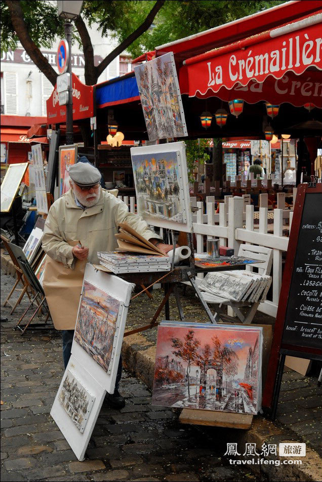 漫步艺术巴黎 看蒙马特高地画家村那些缤纷的