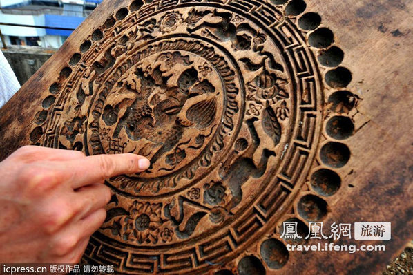明朝大型月饼模具现身福州 直径40cm