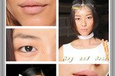 Alexander Wang 烟熏妆年年流行，2012时装周上也不例外，只是将烟熏的范围缩小，将大地色作为主角，黑灰色晕染在眼尾就很OK，几乎适合任何肤色的女性。
