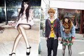 有人说日本女性腿粗、罗圈腿、O型腿的一大原因是因为她们需要经常跪着，而中国女孩缺不用这样，良好的坐姿与习惯养成了中国女孩修长笔直的腿形。图为中国女孩美腿对比日本女孩。(图片来源：凤凰网时尚)