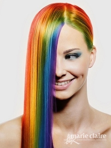 绝对出位 爆潮时髦彩虹发