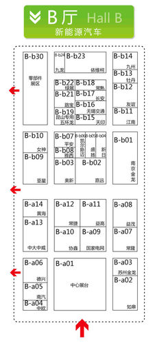 2011南京国际车展展馆分布图