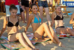 俄罗斯沙滩美女人体彩绘大赛