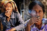 当然，女人们也有他们消遣的“刺激品”，那就是大烟了。缅甸至今仍是全世界最大鸦片生产国之一，这里的人本来就有吸食大烟的传统。不过，这里的女人们嘴里叼的，多是一种缅甸的雪茄。