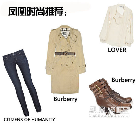 burberry 风衣 蜜色(2)