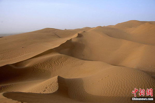 新疆塔克拉玛干沙漠 深秋时节风情万种