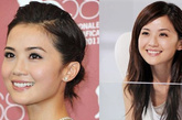 　阿Sa

　　（左）旧发型：盘发让阿Sa显得高贵，但是也有些老气，不过侧边的辫发让她看起来年轻很多；（右）新发型：长发多了些妩媚气质。 