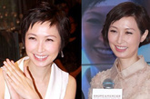 　郭蔼明

　　（左）旧发型：发型一旦改变就能让脸型显得非常可爱；（右）新发型：多了淑女气质，烫发让发型显得更加精致。 