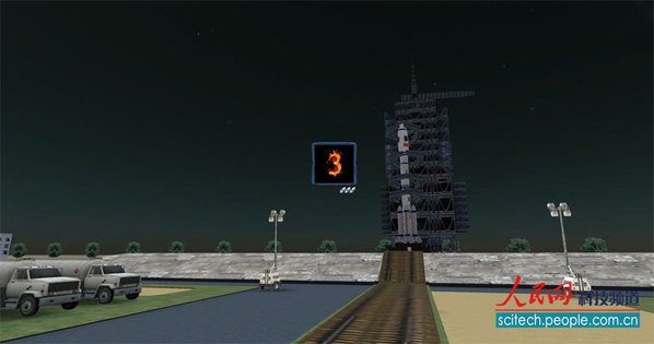 高清组图:神舟八号飞船发射全程模拟