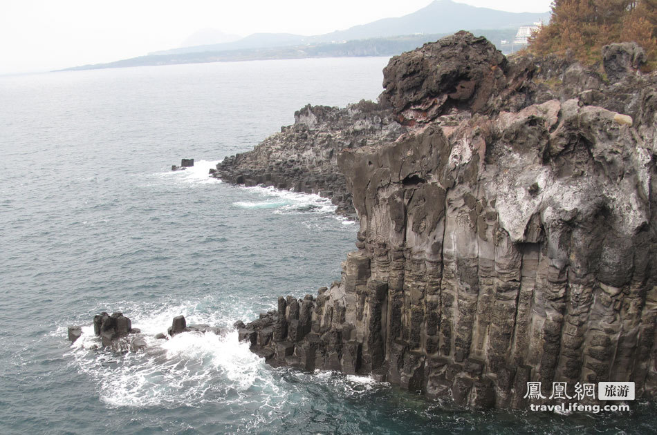济州岛特色柱状结理 大自然的慷慨馈赠