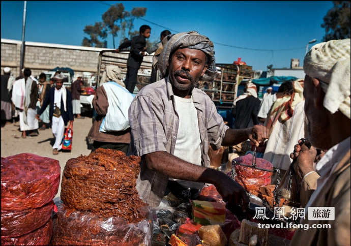 探也门生猛的马纳哈贸易市场