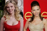 Scarlett Johansson小甜心变身高雅女人，黑发功劳不小。