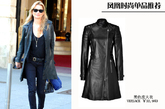 时尚教主Kate Moss一向是黑色酷装的忠实拥护者，全身黑色系的搭配和局部小饰品的点亮不愧是混搭教主。
