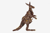 还记得之前所报道的Louis Vuitton动物园吗？Billie Achilleos这位艺术家自从LV诞生100周年时就开始以不同的LV皮件制作出栩栩如生的动物造型，现在我们看到的这三只是Billie的最新作品：考拉、袋鼠、鳄鱼。大家一定疑惑为什么单单是在这三种动物呢？答案就是：为了庆祝Louis Vuitton澳洲悉尼专卖店开幕。  
