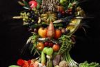 抽象蔬菜肖像画惟妙惟肖 丰富食材堪称视觉盛宴