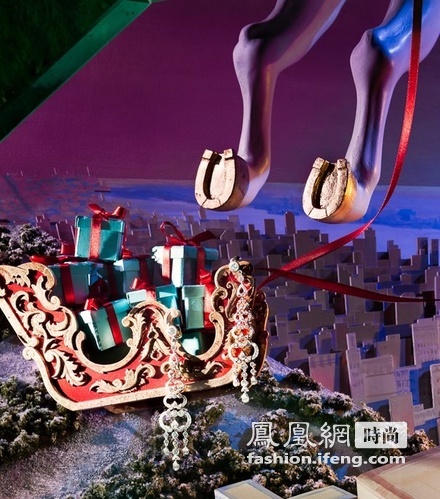 Tiffany 3D立体圣诞橱窗 带你进入童话世界