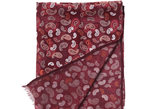 华美的双面围巾，时尚的佩斯利螺旋花纹，飘逸的蕾丝，鲜亮灵动的色彩。 品牌：玛丽亚·古琦零售价：   780元
